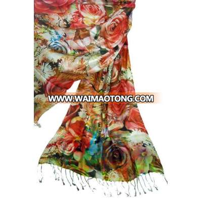 High resolution print custom design digital scarf