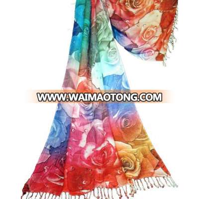 Fine Modal Viscose scarf with high quality Digital Print