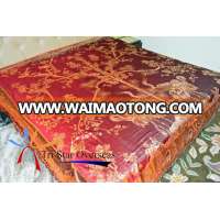 High Quality Woven decorative Designer pure silk bedsheets/ Bed Covers