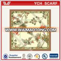 small quantity digital print custom design silk scarf